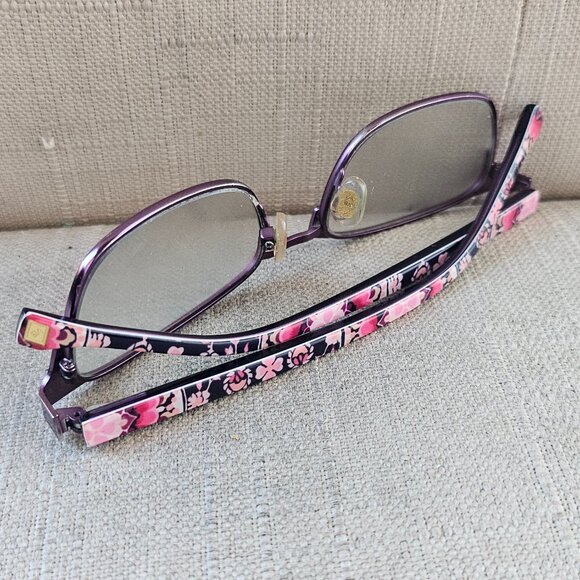 Vera Bradley Women Eyeglasses Frame Burgundy Tone Glasses Eye Wear 47[]16 125 - Picture 8 of 14